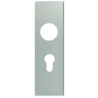 Eurospec Square Euro Cylinder Plate Satin Stainless Steel
