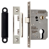 Eurospec Easi-T Economy Euro Profile Sashlock 64mm Satin Nickel