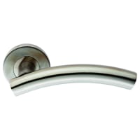 Eurospec Contract Curved Lever on Sprung Rose Satin Stainless Steel