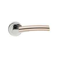 Serozzetta Valiant Lever on Rose Polished Chrome/Satin Nickel
