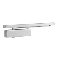 Assa Abloy Door Closer Fixed Size 3 with Backcheck and Guide Rail Silver