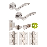 Jigtech Vecta Privacy Door Pack Polished Chrome