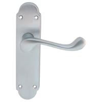 Carlisle Brass Oakley Lever on Latch Backplate Satin Chrome