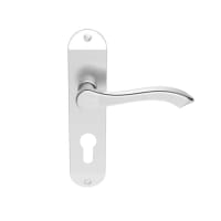 Carlisle Brass Andros Door Euro Profile Lock Lever Satin Chrome