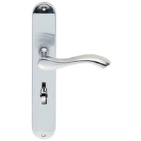 Carlisle Brass Andros Lever on Bathroom Backplate Polished Chrome