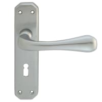 Carlisle Brass Eden Lever Lock Handle Satin Chrome