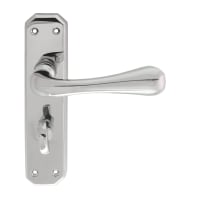 Carlisle Brass Eden Lever on Bathroom Backplate Polished Chrome