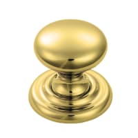 Carlisle Brass Fingertip Cupboard Knob 32mm Polished Brass