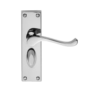 Carlisle Brass Victorian Privacy Scroll Lever Furniture Polished Chrome