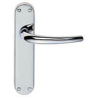 Manital Lilla Lever on Latch Backplate Furniture Polished Chrome