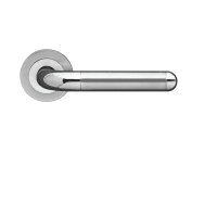 Karcher Lignano Lever Round Rose Dual Satin/Polished Stainless Steel