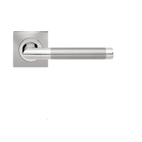 Karcher Verona Steel Lever on Round Rose Dual Polished/Satin Stainless Steel