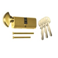 ERA 35/35 6 Pin Oval Profile Thumbturn Door Cylinder 70mm Brass