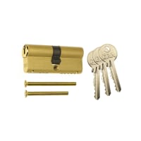 ERA 35/35 6 Pin Euro Profile Double Door Cylinder 70mm L Brass