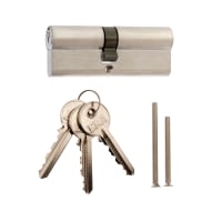 ERA 6-Pin 40/45mm Euro Profile Double Cylinder Lock Satin