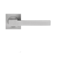 Karcher Portland Lever on Square Rose Satin Stainless Steel