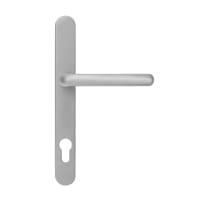 ERA Fab & Fix Balmoral Sprung Inline Lever Door Handle in Satin Finish 243mm Backplate 
