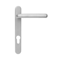 ERA Fab & Fix Windsor Sprung Inline Lever Door Handle in Satin Finish 206mm Backplate 