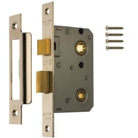 Bathroom Door Lock 64mm Chrome Effect