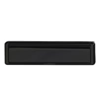 ERA Nu Mail Door Letterplate Midrail 76mm (40-80) Black
