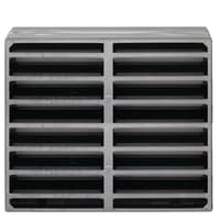 Carlisle Brass Intumescent Air Transfer Grille 225mm x 225mm Silver