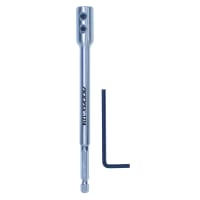 TIMco Flat Bit Extension Rod 150 x 6.35mm Uncoated