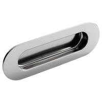 Eurospec Flush Pull Oval 120 x 41mm Satin Stainless Steel