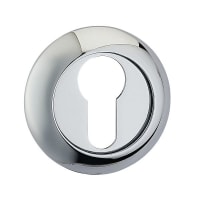 Fortessa Euro Profile Raised Escutcheon in Polished Chrome