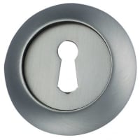 Fortessa Raised Keyhole Escutcheon 8 x 55mm Satin Nickel Plated