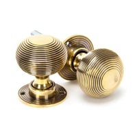 From The Anvil Aged Brass Heavy Beehive Mortice/Rim Knob Set