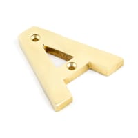 From The Anvil Polished Brass Letter A