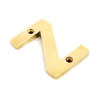 From The Anvil Polished Brass Letter Z