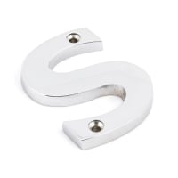From The Anvil Polished Chrome Letter S