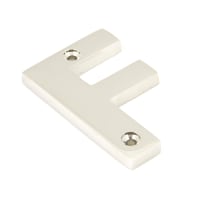 From The Anvil Polished Nickel Letter F