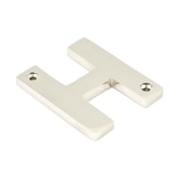 From The Anvil Polished Nickel Letter H