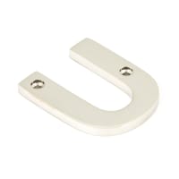From The Anvil Polished Nickel Letter U