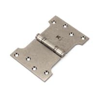 From The Anvil Pewter 4" x 4" x 6" Parliament Hinge (pair) ss