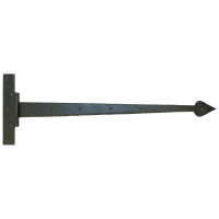 From The Anvil Black 36" Barn Door T Hinge (pair)
