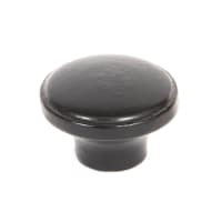 From The Anvil Black Ribbed Cabinet Knob