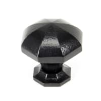From The Anvil Black Octagonal Cabinet Knob - Large