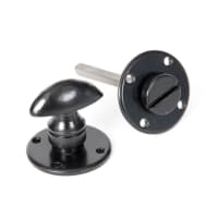 From The Anvil Black Round Bathroom Thumbturn