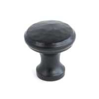 From The Anvil Black Hammered Cabinet Knob - Small
