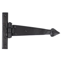 From The Anvil Black 6" Arrow Head T Hinge (pair)
