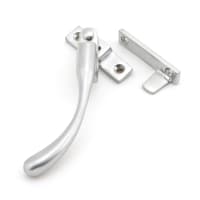From The Anvil Satin Chrome Night-Vent Locking Peardrop Fastener - LH