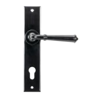 From The Anvil Black Regency Lever Espag. Lock Set
