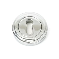 From The Anvil Polished Chrome Round Escutcheon (Art Deco)