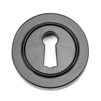 From The Anvil Black Round Escutcheon (Plain)