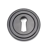 From The Anvil Black Round Escutcheon (Art Deco)