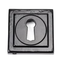From The Anvil Black Round Escutcheon (Square)
