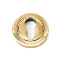 From The Anvil Aged Brass Round Euro Escutcheon (Plain)